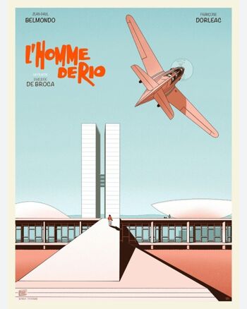 Affiche de film revisitée - L'Homme De Rio (A) - (30x40cm) - Plakat 6