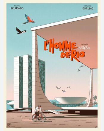 Affiche de film revisitée - L'Homme De Rio (B) - (30x40cm) - Plakat 7