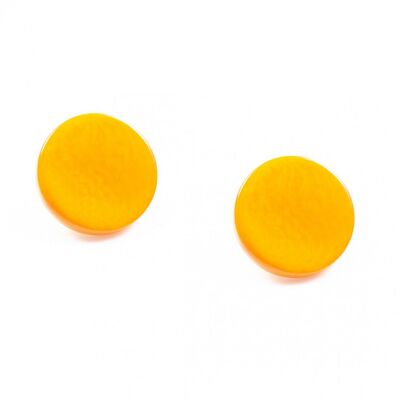 Boucles d'oreilles DENA Jaune Safran