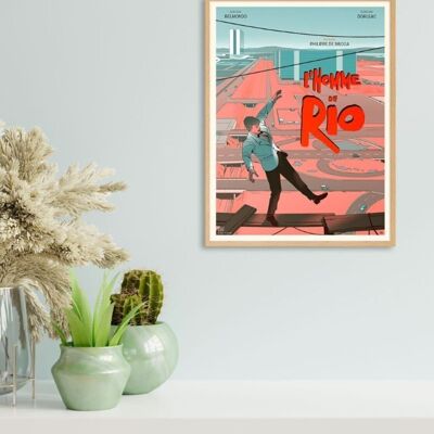 Affiche de film revisitée - L'Homme De Rio (C) - (30x40cm) - Plakat