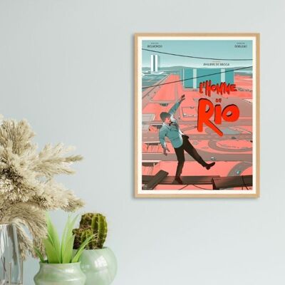 Affiche de film revisitée - L'Homme De Rio (C) - (30x40cm) - Plakat