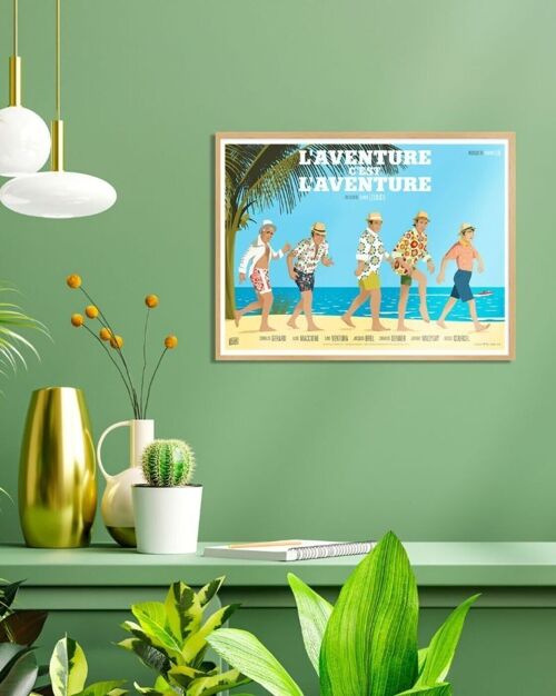 Affiche de film revisitée - L'Aventure C'est L'Aventure - (30x40cm) - Plakat