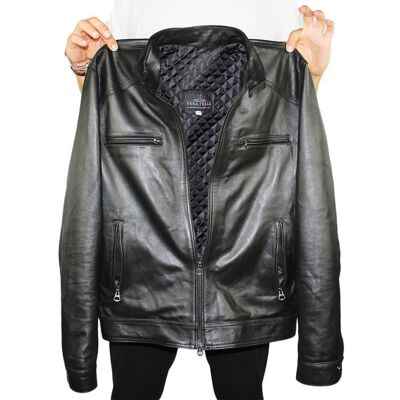 Jacket in Real Leather black