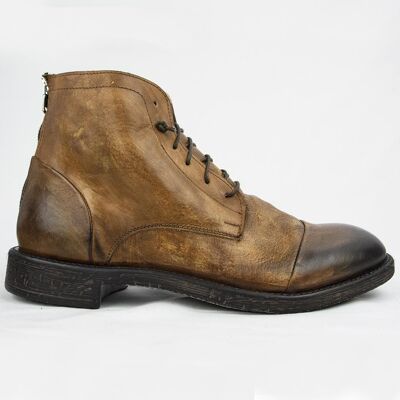 OFF 2004 ANKLE BOOTS IN WASHED COGNAC