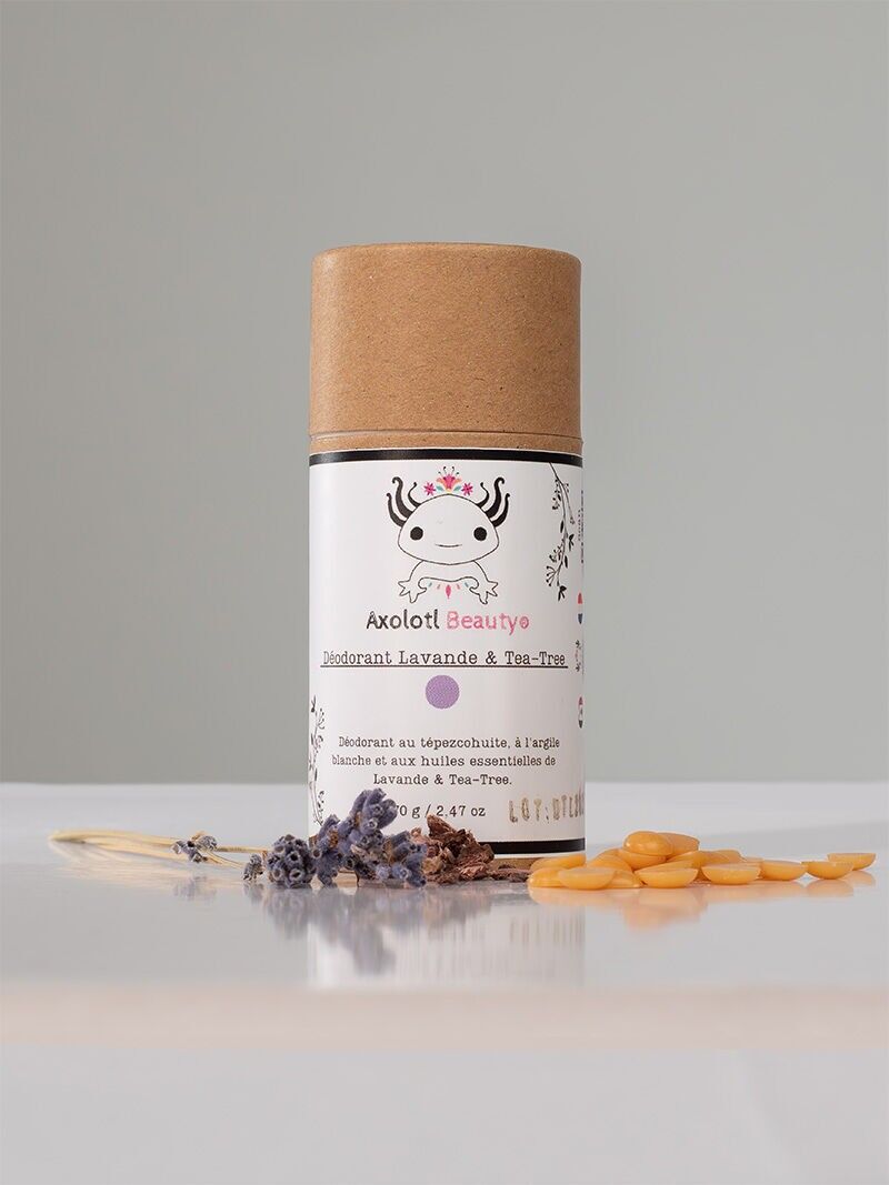 Solid deodorant, vegan lavender & organic tea tree