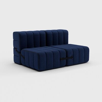 Curt set 4 módulos - tela Jet - Sistema de sofá modular Curt - 6098 (azul oscuro