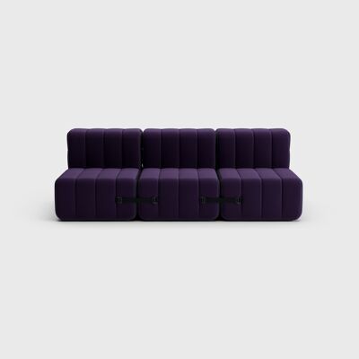 Curt Set 6 moduli - Fabric Jet - Sistema di divani componibili Curt - 9607 (blu / viola)