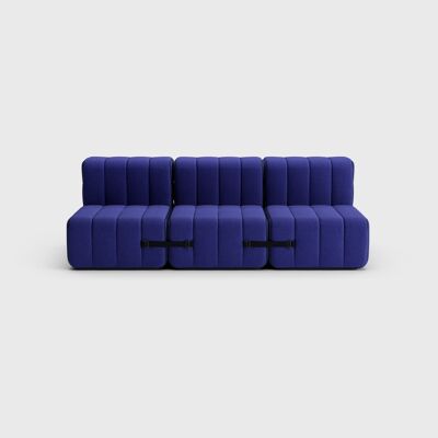 Curt set 6 módulos - Tela Jet - Sistema de sofá modular Curt - 9605 (Azul)
