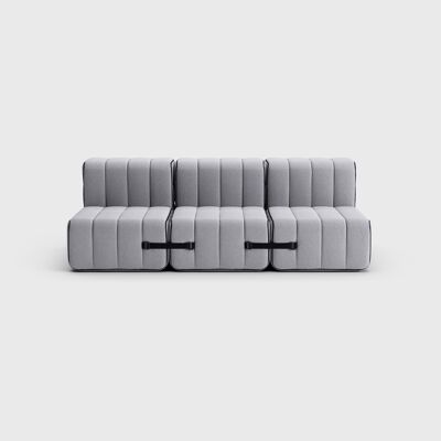 Curt Set 6 módulos - Tela Jet - Sistema de sofá modular Curt - 9803 (Gris)