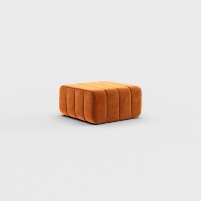 Curt Set Single Module - Barcelona Fabric - Curt Modular Sofa System - Russet (Rojo)
