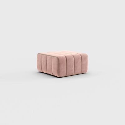 Conjunto Curt de un solo módulo - Tela Barcelona - Sistema modular de sofás Curt - Lotus (Rosa)