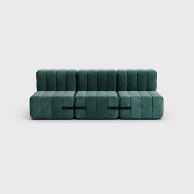 Conjunto Curt 6 Módulos - Tela Barcelona - Sistema Modular Sofá Curt - Serpentina (Verde)
