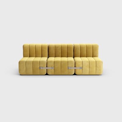 Curt set 6 modules - Tissu Barcelona - Système de canapé modulable Curt - Cornhusk (Jaune)