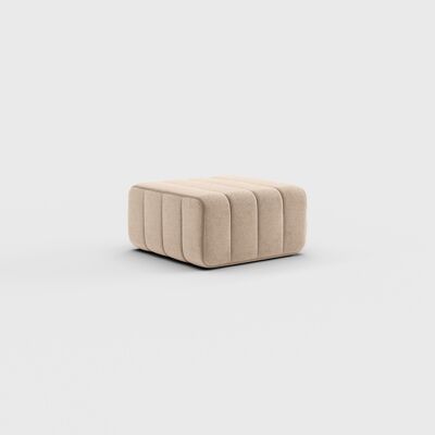 Módulo individual Curt - tela Dama - Sistema de sofá modular Curt - 0029 (Beige / Grey)