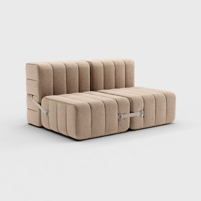 Curt set 4 módulos - tela Dama - Curt modular sofa system - 0029 (Beige / Gray)