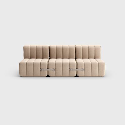 Curt set 6 módulos - tela Dama - Curt modular sofa system - 0029 (Beige / Grey)