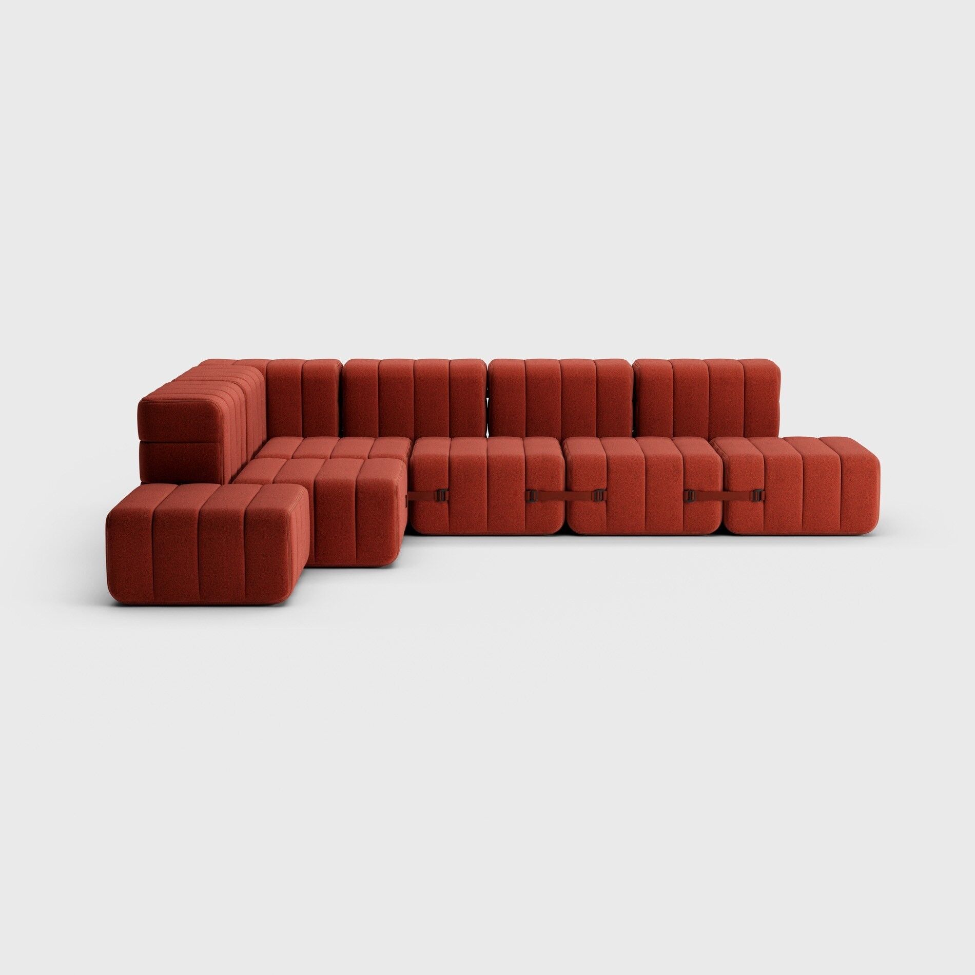 Curt set 12 modules - fabric Dama - Curt modular sofa system - 0058 (Red)