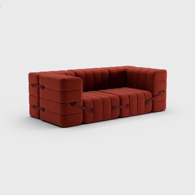 Curt set 7 módulos - tela Dama - Curt modular sofa system - 0058 (Rojo)