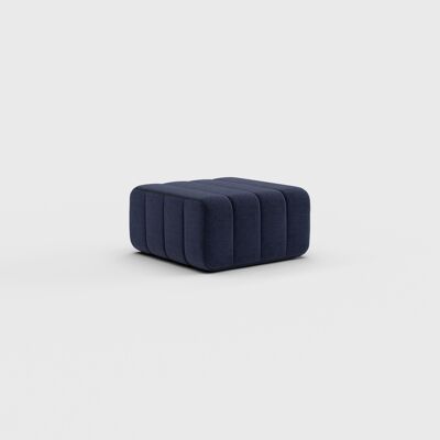 Curt module simple - tissu Dama - Système de canapé modulable Curt - 0048 (bleu foncé)