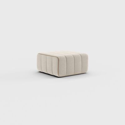 Curt single module - Sera fabric - Curt modular sofa system - Calla (white / beige)