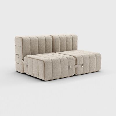 Curt Set 4 modules - Sera fabric - Curt modular sofa system - Calla (white / beige)