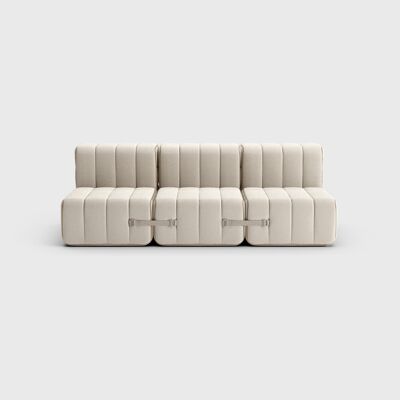Curt Set 6 Modules - Fabric Sera - Curt Modular Sofa System - Calla (White / Beige)
