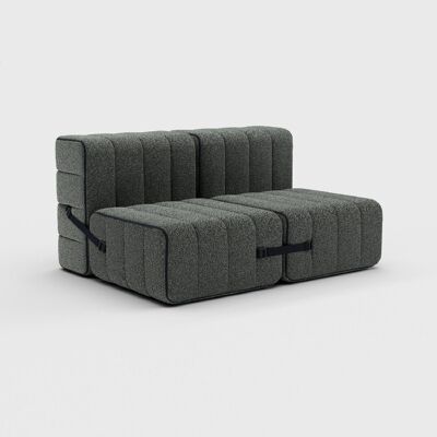 Curt Set 4 Módulos - Tela Sera - Sistema de Sofá Modular Curt - Gravel (Gris)