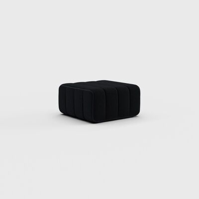Módulo individual Curt - Tela Sera - Sistema de sofá modular Curt - Ébano (Negro)