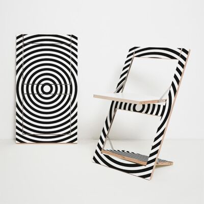 Silla plegable Fläpps - Op Art circle