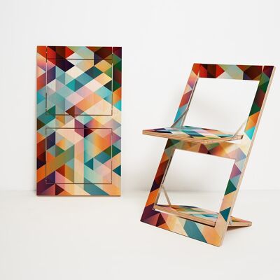 Silla plegable Fläpps en la naturaleza - Criss Cross Red en la naturaleza