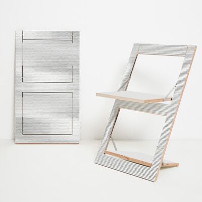 Silla plegable Fläpps - Rayas Acuarela - Kind of Style