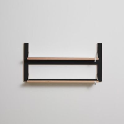 Scaffale Flapps 80x40-2 - Nero