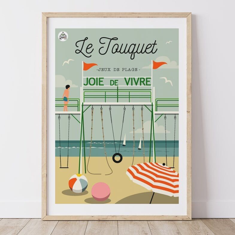 LE TOUQUET-Plakat – Strandspiele