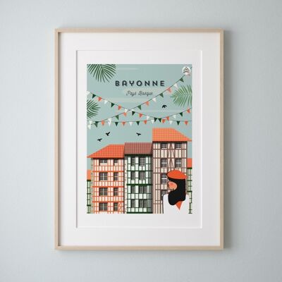 BAYONNE - Basque Country - Poster