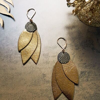 Lightweight CELESTE Bronze earrings