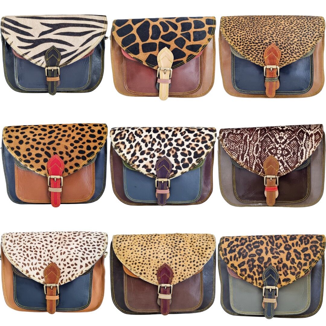 Buy wholesale Leather Animal Print Bag Ylse Large