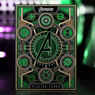 Juegos de cartas coleccionables de los Vengadores - Marvel - Edición verde - Regalo de Navidad