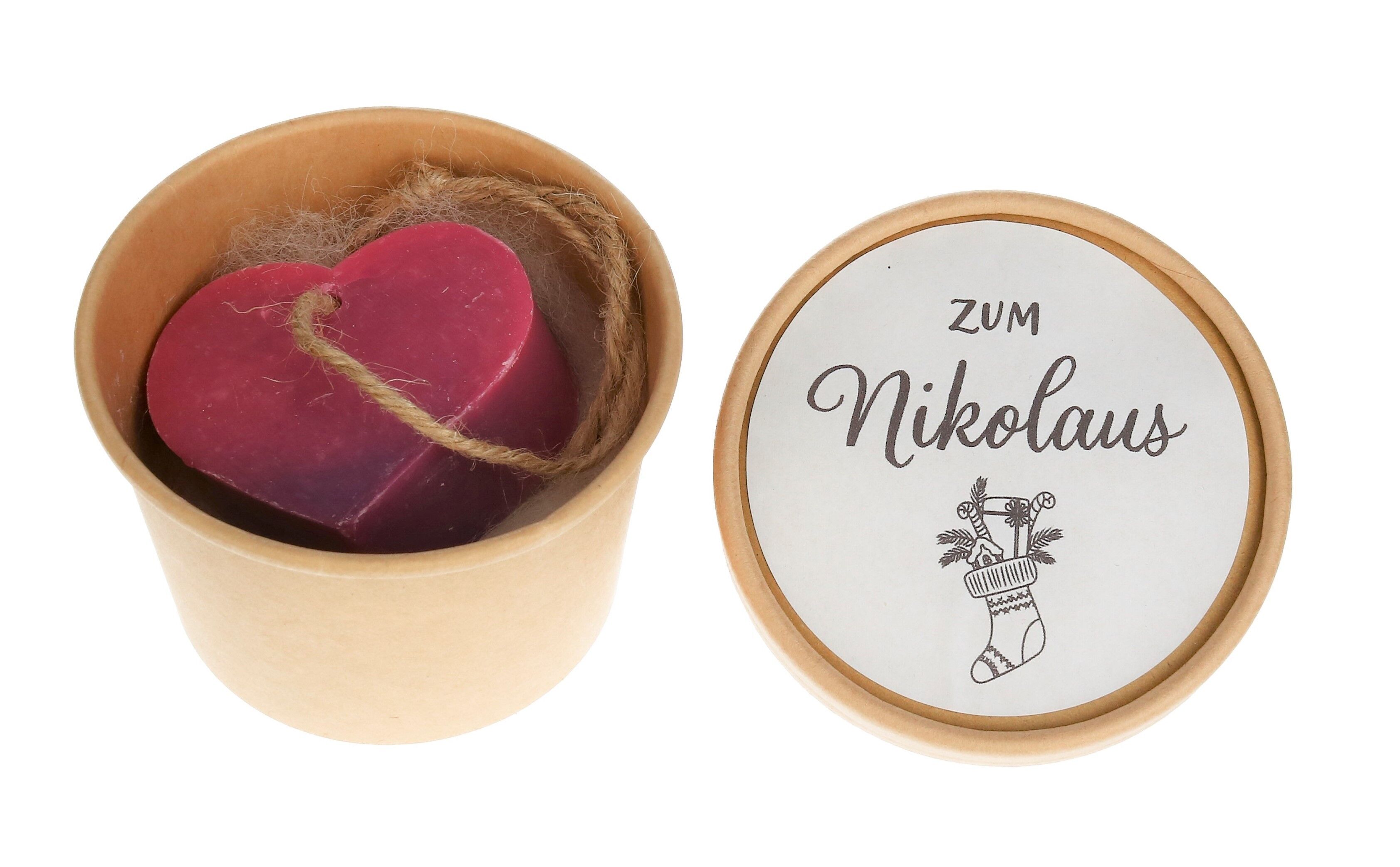 Sapone Cuore in Latta "Zum Nikolaus"