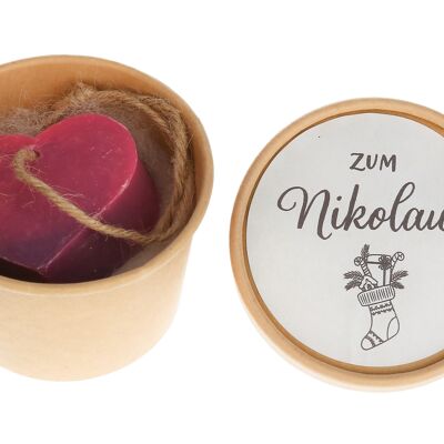 Heart Soap in Tin "Zum Nikolaus"