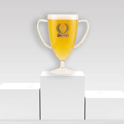 Beer cup with 0.5 liter capacity