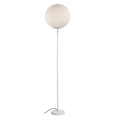 White Foot Floor Lamp, Ecru Magnetic Globe M