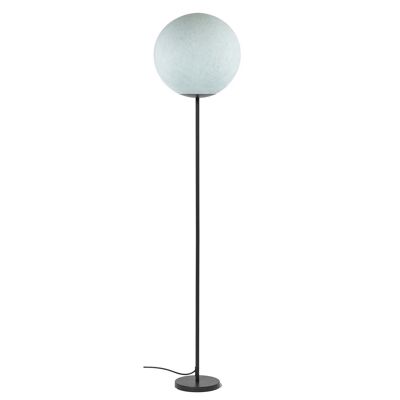 Schwarze Fuß-Stehlampe, magnetischer Globus M azur