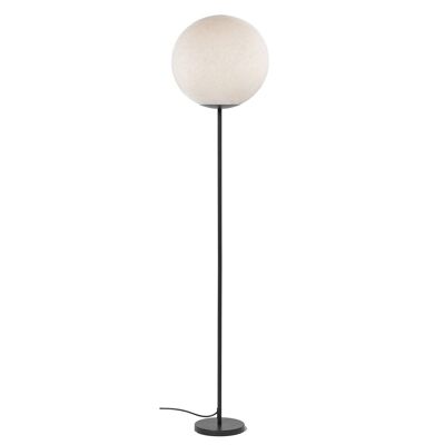 Schwarze Fuß-Stehlampe, Ecru Magnetic Globe M