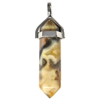 Pendentif Pointe en Agate Crazy Lace