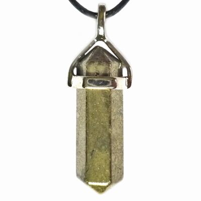 Pendentif Pointe en Pyrite