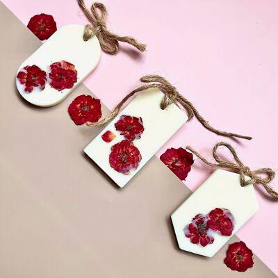 Cire de soja Freesia & Rose Paradise fondante aux huiles essentielles - Rose rouge (1PC, n’importe quelle forme)