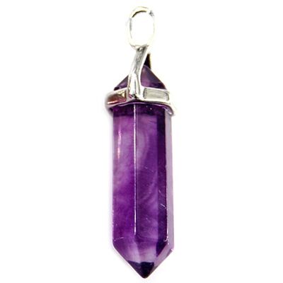 Pendentif Pointe en Fluorite