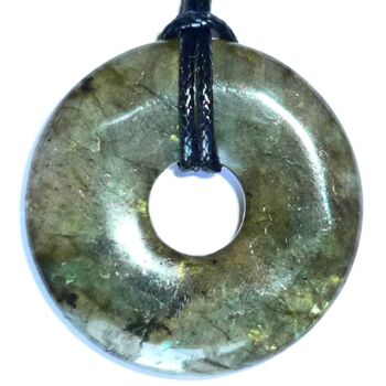 Pendentif Donut en Labradorite