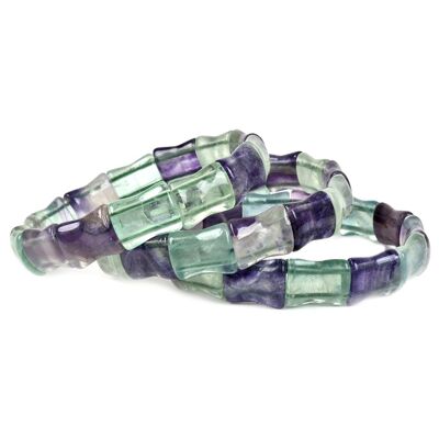 Bracelet Bamboo en Fluorite