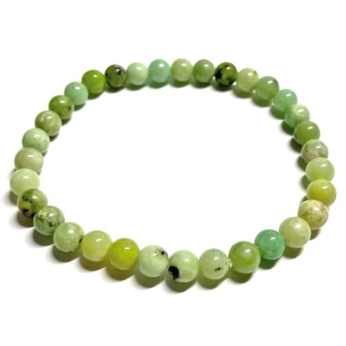 Bracelet Boules en Chrysoprase